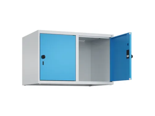opzetkast,v. locker,2vak.,vak B 400mm,HxBxD 500x800x500mm,vleugeldeur