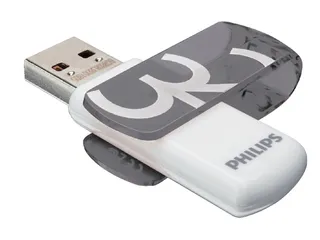 USB stick 2.0 Philips Vivid USB-A 32GB grijs - 1