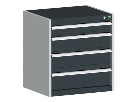 ladekast HxBxD 700x650x650mm 5laden romp RAL7035 front RAL7016