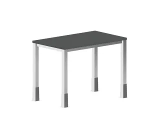 In hoogte verstelbaar bureau,HxBxD 720-840x1000x600mm,MS-donkergrijs - 2