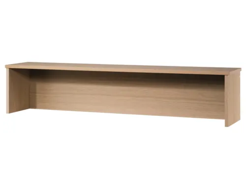 opzetvitrine,HxBxD 350x1200x320mm,hout,beuken,slijt- en krasvast