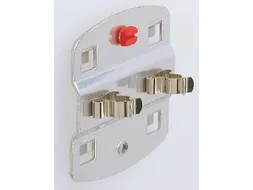 Gereedschapsklem Dubbel Geperforeerde Platen Ø 6mm Aluminium-Kleurig