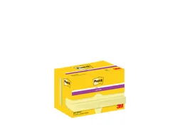 Memoblok Post-it 622 Super Sticky 47,6x47,6mm geel 12 stuks
