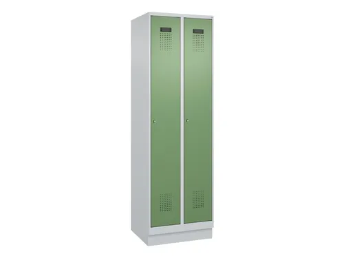 locker,HxBxD 1950x600x500mm,2vak,vak B 300mm,cil.-slot,sokkel