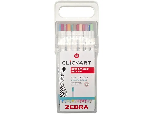 Clickart viltstiften 12 stuks