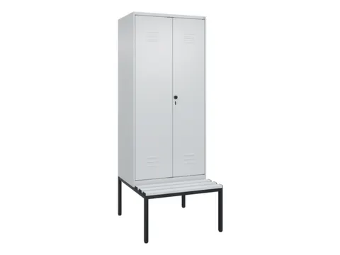 locker voor scheiding van kleding,HxBxD 2120x800x815mm,2vak
