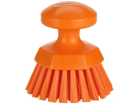 Vikan Hygiene ronde werkborstel harde vezels Ø110mm oranje
