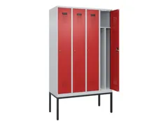 locker voor scheiding van kleding,HxBxD 2120x1200x500mm,4vak