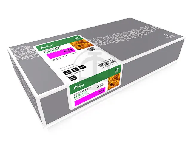 As12647 Astar Lexmark X746A1Mg Optra X Toner Magenta