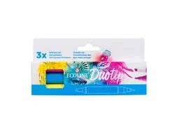 Duotip marker Ecoline primair set 3 kleuren
