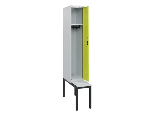 locker met bank,HxBxD 1950x300x815mm,1vak,vak B 300mm,cilinderslot