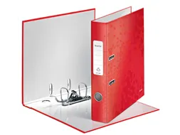 Ordner Leitz WOW 180 gelamineerd 50mm A4 rood