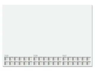 Bureauonderlegger Kangaro wit 30 vel kalender 25/26/27 595x410mm doos - 1