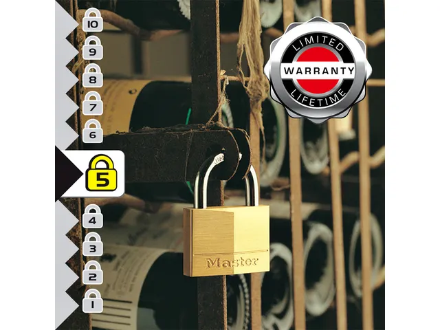 Cadenas Master Lock 2 verrouillage égal laiton 40mm
