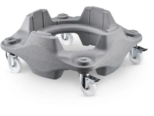 Tonroller,v. 75/100l ton,frame grijs,4zwenkwielen