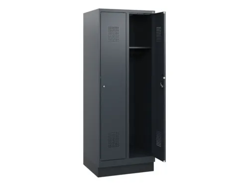 schoollocker,HxBxD 1630x600x500mm,2vak,vak B 300mm,cil.-slot,sokkel