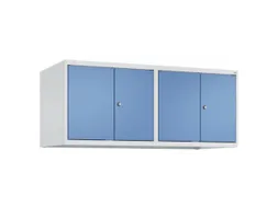 opzetkast,v. locker,4vak.,vak B 300mm,HxBxD 500x1200x500mm,vleugeldeur