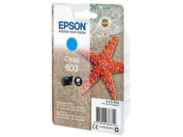 Singlepack Cyan 603 Ink