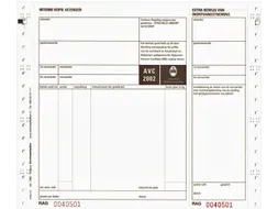 Vrachtbrief IEZZY BVA 1562 240x200mm 4voud 100stuks