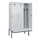locker met bank,voor scheiding van kleding,HxBxD 2120x1200x815mm,3vak