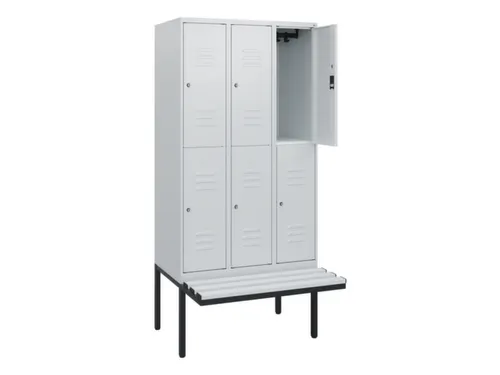 Dubbeldekse dekenkist,HxBxD 1950x900x815mm,3x2vak.,vak B 300mm
