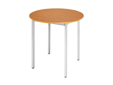 Tafel Rond 80 Cm Frame Aluminium Blad Kersenhout