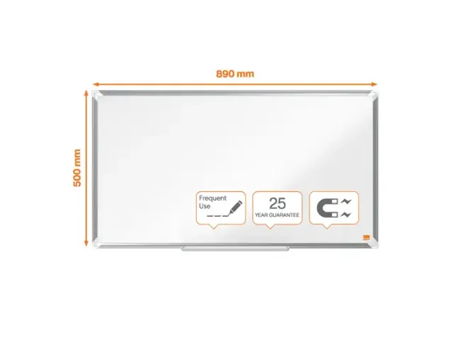 Whiteboard Nobo Premium Plus Widescreen 50x89cm emaille