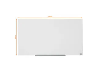 Glasbord Magnetisch Nobo Impression Pro 100x56cm briljant wit - 2