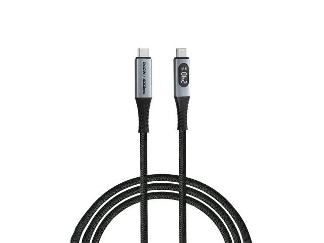 S+C Usb-C/Usb-C Kabel zwart 240W 31849 40Gbps 1.20m