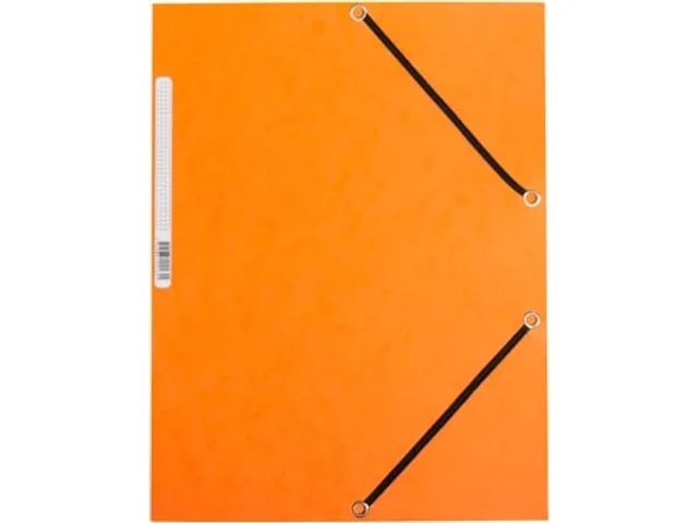 Elastomap A4 3 Kleppen en Elastieken Karton Oranje