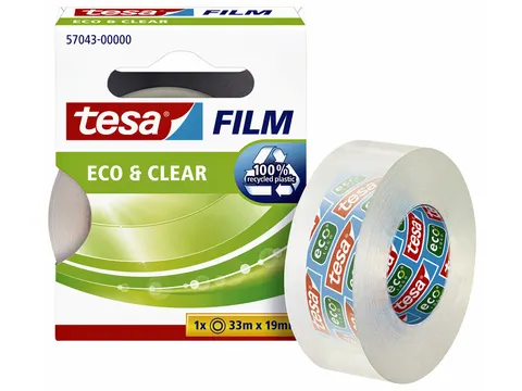 Plakband Tesa 57043 eco&clear 19mmx33m
