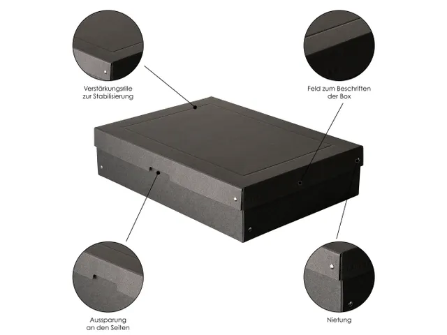 PureBox Black A3 100mm