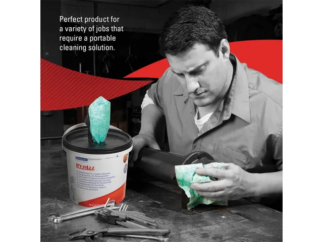 Reinigingsdoek WypAll 7775 27x27cm 90vel per emmer groen