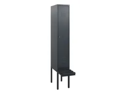 locker met bank,HxBxD 1950x300x815mm,1vak,vak B 300mm,cil.-slot