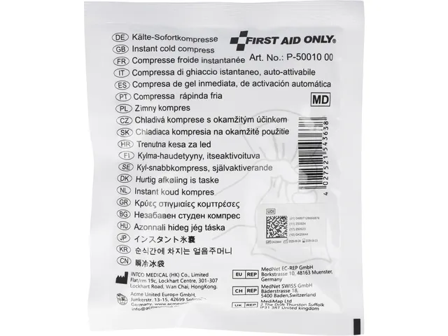 Compresse froide First Aid Only à usage unique