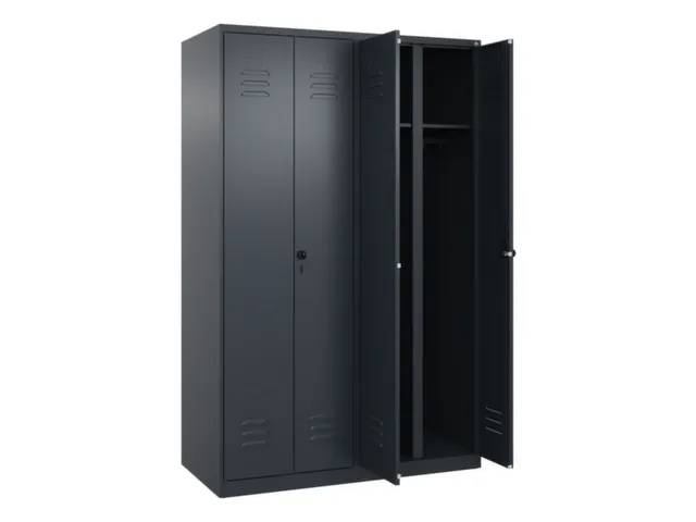 locker voor scheiding van kleding,HxBxD 1850x1200x500mm,4vak