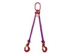 Hijsstroppen 2-Sprong Draagvermogen 0-45° 1 4T Nuttige L 2M Paars