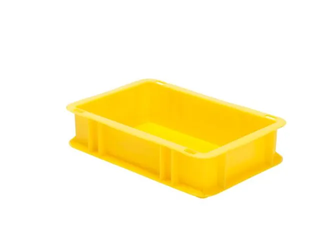 Euronorm-stapelbak 2.7l 75x300x200mm Wanden/bodem Gesloten Geel