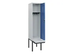 locker met bank,HxBxD 1950x400x815mm,1vak,vak B 400mm,cilinderslot