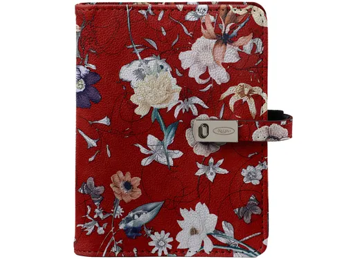 Organizer Kalpa Pocket+agenda 2025-2026 7dagen/2pagina's bloemen bruin