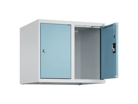 opzetkast,v. locker,2vak.,vak B 300mm,HxBxD 500x600x500mm,cilinderslot