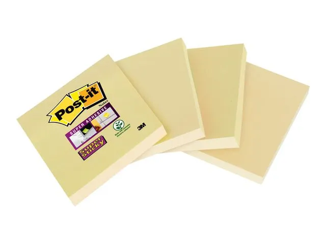 Post-it Super Sticky Notes Canary Yellow, 47,6 x 47,6 mm, Geel