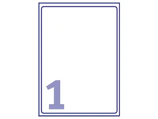 Adresetiket Avery J8567-25 210x297mm A4 Transparant Inkjet 25 stuks - 3