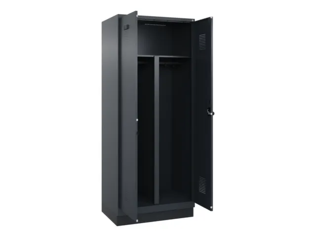 PBM-locker,HxBxD 1950x800x500mm,2vak,vak B 400mm,draaigrendel