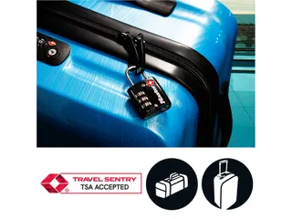 Hangslot Masterlock 4680EURDBLK 3-cijfer combinatie TSA zwart 30mm - 3