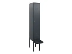 locker met bank,HxBxD 1950x300x815mm,1vak,vak B 300mm,cil.-slot