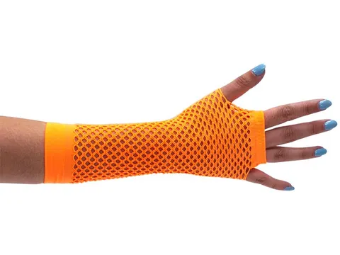 Handschoenen visnet oranje