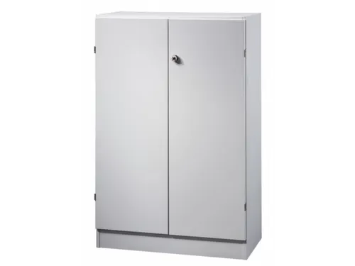 kantoorkast,HxBxD 1270x800x420mm,2xhouten vloer,stanggreep