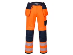 Portwest T501 PW3 hi-vis werkbroek, oranje/zwart, maat 60, per stuk