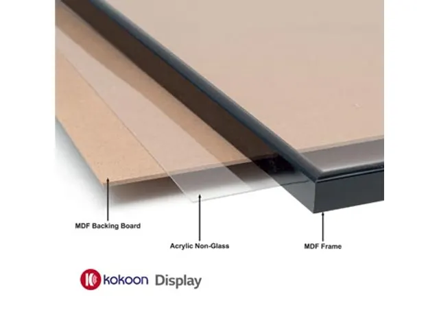 Kokoon Display fotolijst PVC Zwart A4